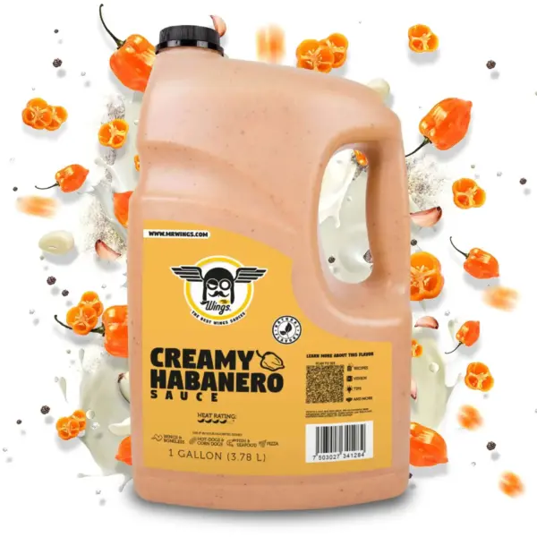 Best Wings Sauces, Creamy Habanero Sauce, Creamy habanero hot sauce.