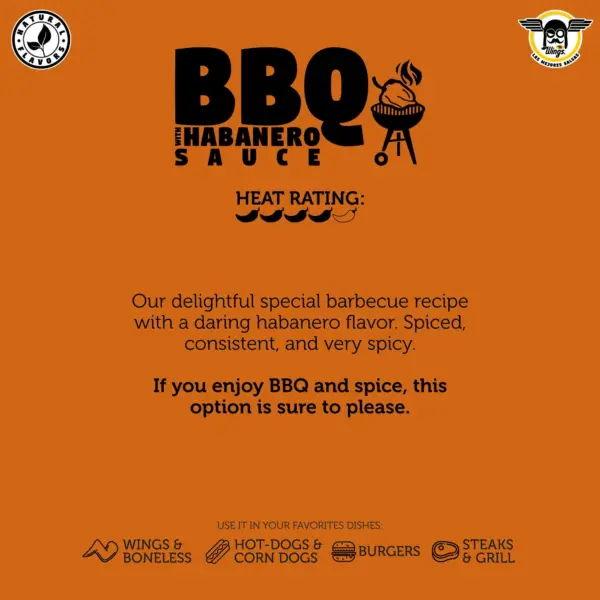 Best Wings Sauces. Habanero bbq sauce