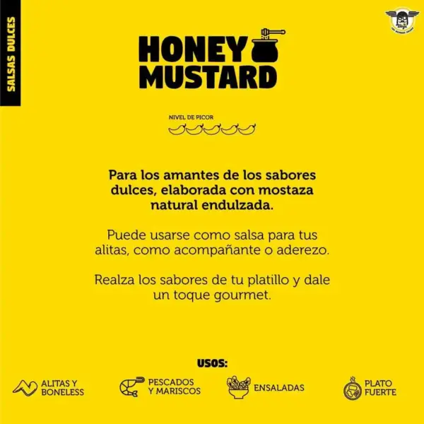 Best Wings Sauces, Hot Honey Mustard Sauce. Salsa honey mustard.