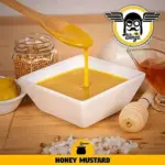 Best Wings Sauces, Hot Honey Mustard Sauce. Salsa honey mustard