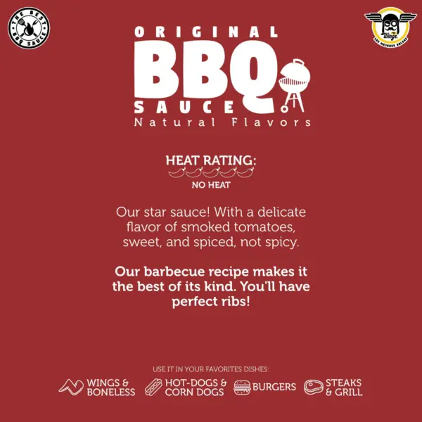 Best Wings Sauces, Original BBQ sauce. Sauce BBQ original