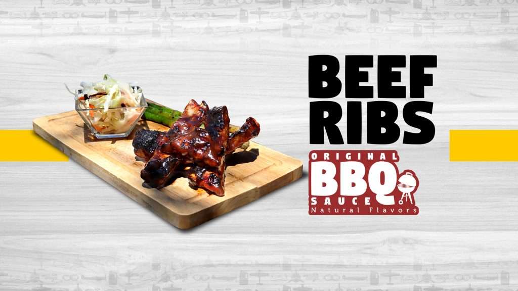 Banner Beef Ribs, original BBQ sauce. Natural flavors