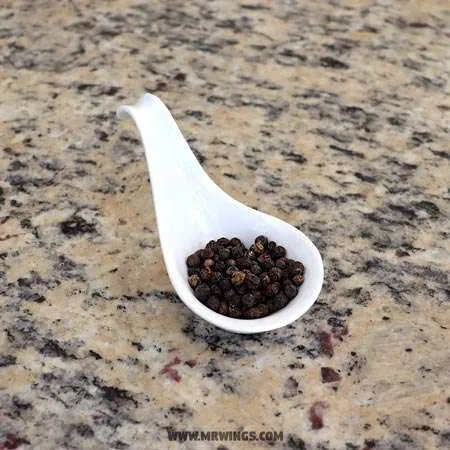 Sample of pepper. Mr Wings sauces