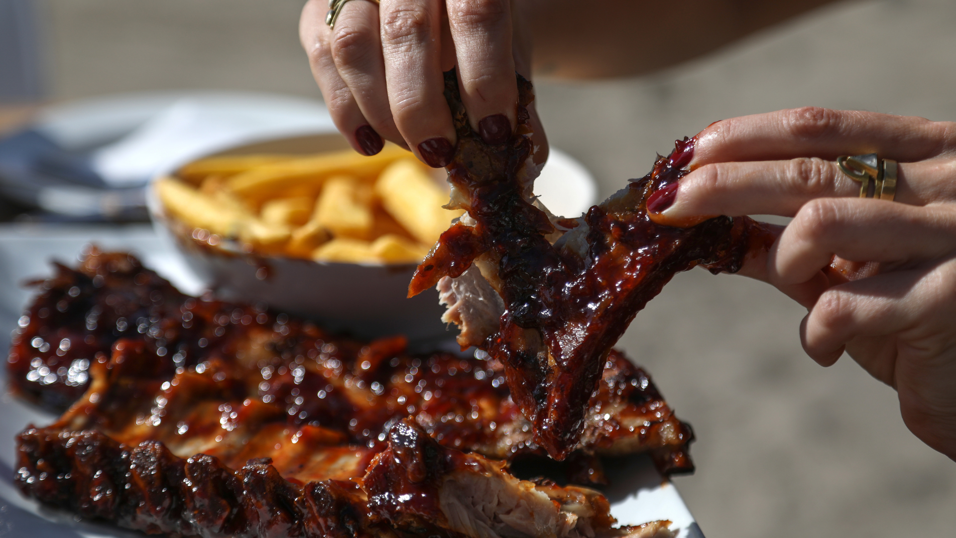 Beef ribs. Best wings sauce, Mr. Wings