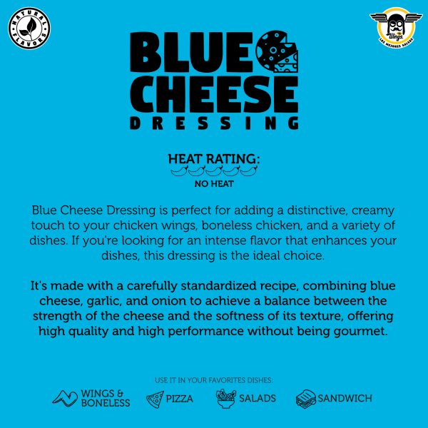 Blue Cheese Dressing. Best wings sauces ideal for restaurants.
